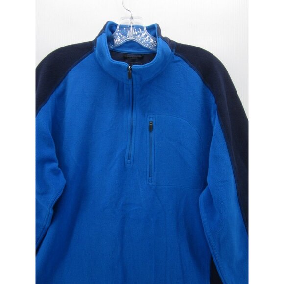 LL Bean Sweatshirt Large Fleece Pullover 1/4 Zip Outdoor Sweater Soft - Picture 2 of 9